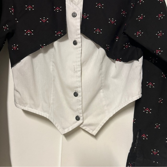 Vintage Back at the Ranch Western style top Size PM - Picture 4 of 8
